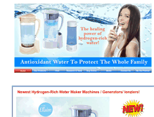 Tablet Screenshot of hydrogenwater-stick.com